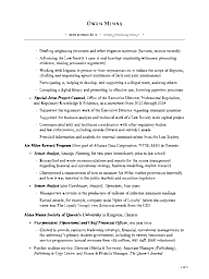 Owen Minns's CV, page 2 of 2.